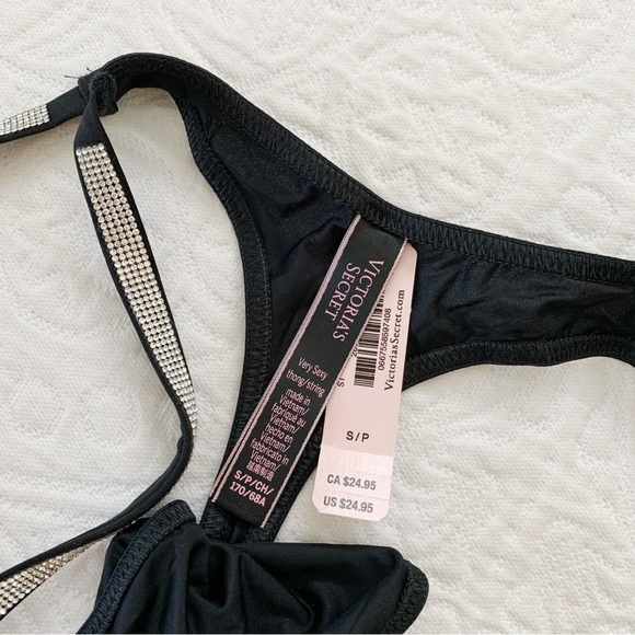 Victoria's Secret Very Sexy Set, Thong and Push-Up Corset Top in Black - Picture 14 of 14